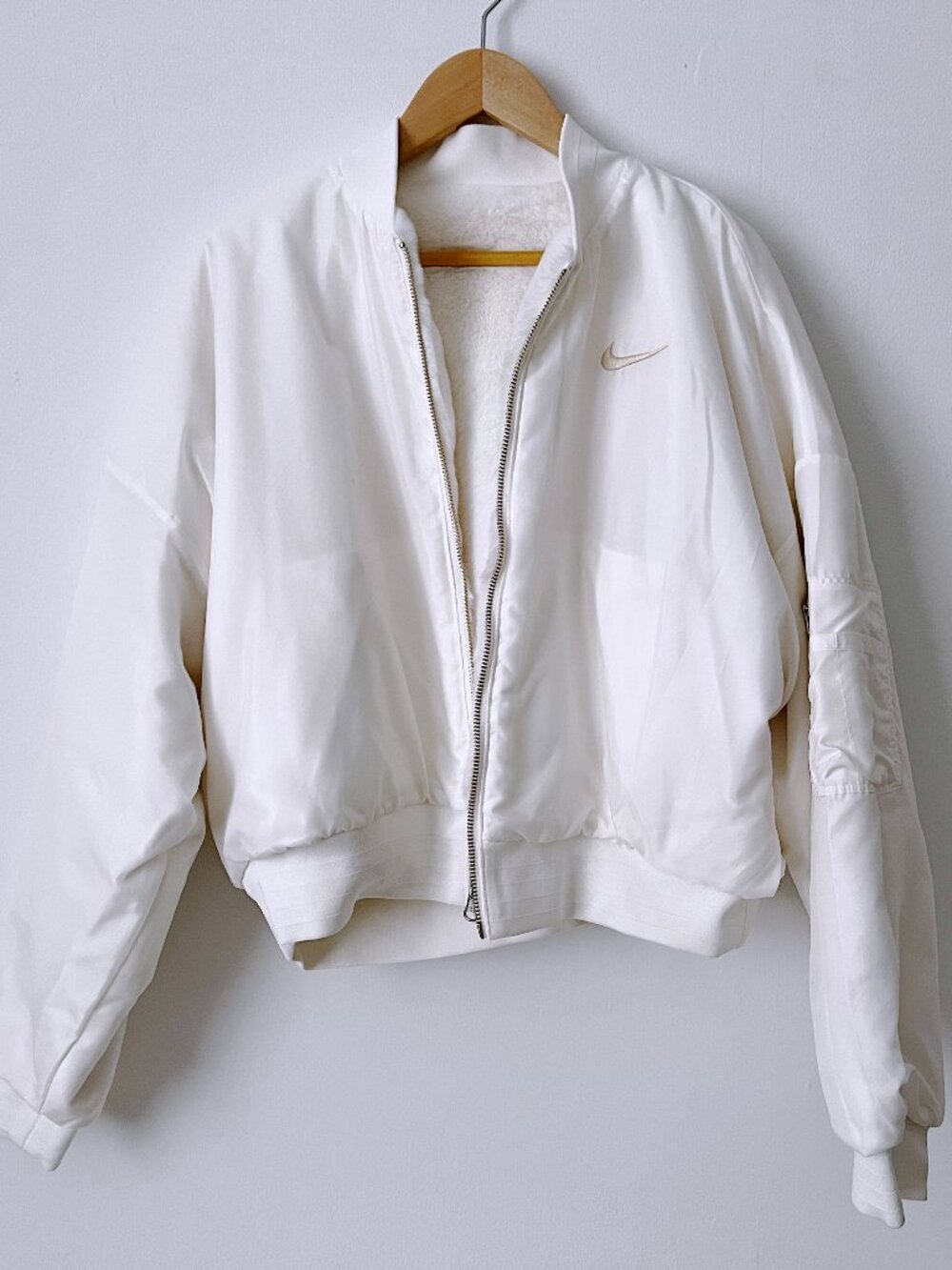 Nike Women's Reversible Faux Fur Bomber